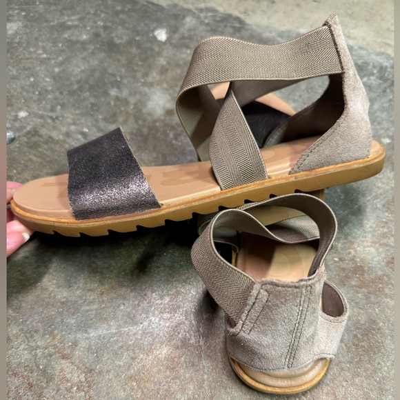 Sorel bronze leather sandals - Picture 2 of 5